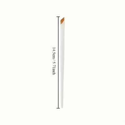 [Fragrance Free] Precision Angle Eyeliner and Eyebrow Brush Set | 1/2/3pcs | Nylon Brush | Fragrance Free | Suitable for All Skin Types | Ideal for Beginners