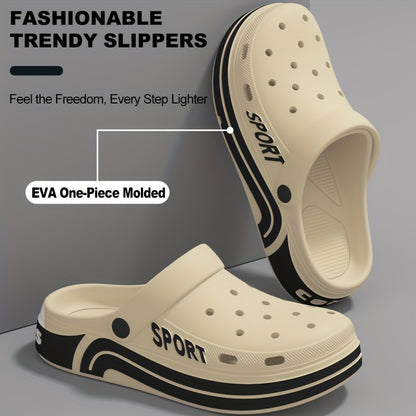 Men's EVA Thick-Soled Fashionable Versatile Trendy Durable Sporty Breathable Beach Shoes for Outdoor Wear