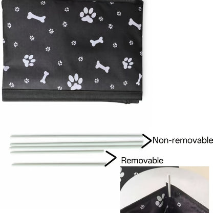 PetSafe & Travel Essentials | Durable Polyester Car Front Seat Dog Basket - Scratch-Resistant Pet Mat for Travel, with Side Pockets and Seat Belt Cover for Secure Transport, Dog Car Sea
