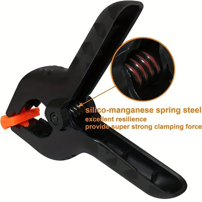 4/8pcs 2-inch Spring Clamps, Plastic Nylon Clamps, Heavy Duty Plastic Clamps for Crafts, Background Brackets, Carpentry, DIY Photography Studios