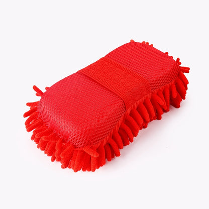 Coralline Sponge Car Exterior Cleaning Sponge Block Car Glass Cleaning Soft Brush Detail Cleaning Brush Car Wash Dust Cleaning Supplies