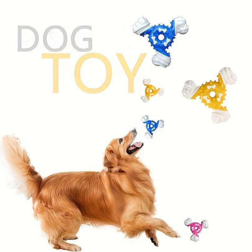 Deep Cleaning of Teeth for Pets, Grinding Toys, Nylon Biting Glue, Triangular Bone, Bite Resistant Teeth Cleaning Stick, Dog Biting Interactive Puzzle Toy