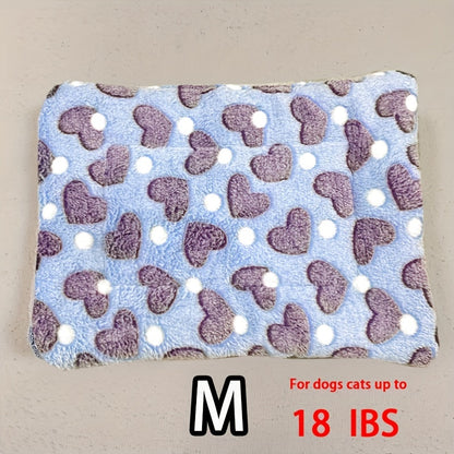 Dog Claw Love Printing Pattern Pet Nest Mat Four Seasons Universal Cat and Dog Floor Mat Comfortable and Pet Blanket 1pc