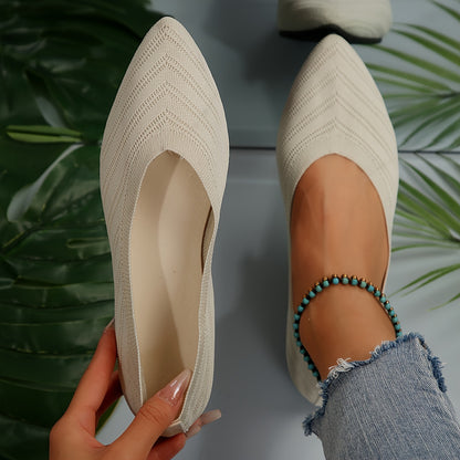 Cross-Border Women'S Fashionable Casual Pointed Flats, Women Shoes
