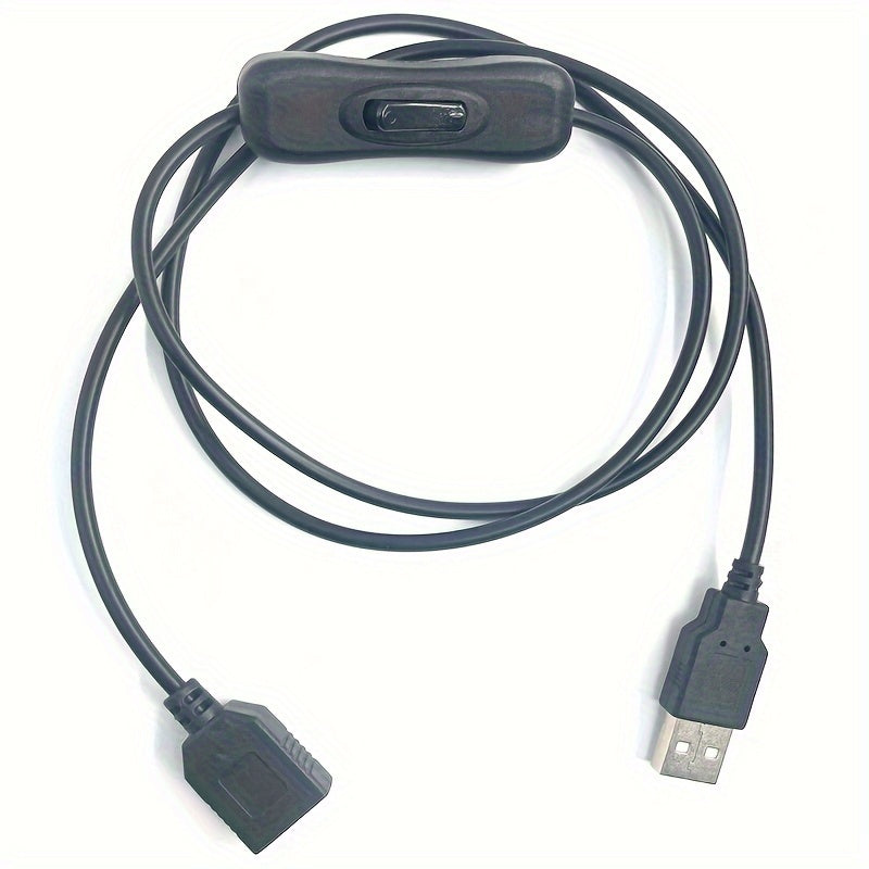 1m 3.28FT USB304 Switch Extension Cable 5V Male To Female Extension Cable With Switch For 5V USB Fan LED Strip Light Table Lamp Driving Recorder LED Light