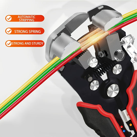 1pc Automatic Wire Stripper Wire Stripper Cable Pliers Stripping Tool for Electrician Cutting Crimping Twisting Wire Pliers Cable Stripper Cable Cutter Peeler