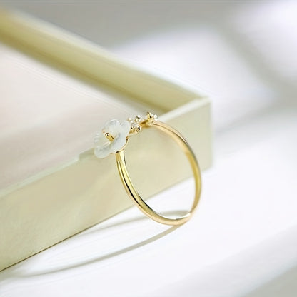 [New Year's Gift for Women Mom] Creative Flower Leaf Ring, Trendy Party Jewelry, Christmas Halloween Gift, New Year's Gift, Valentine's Day Gift For Women Mom Family Friends