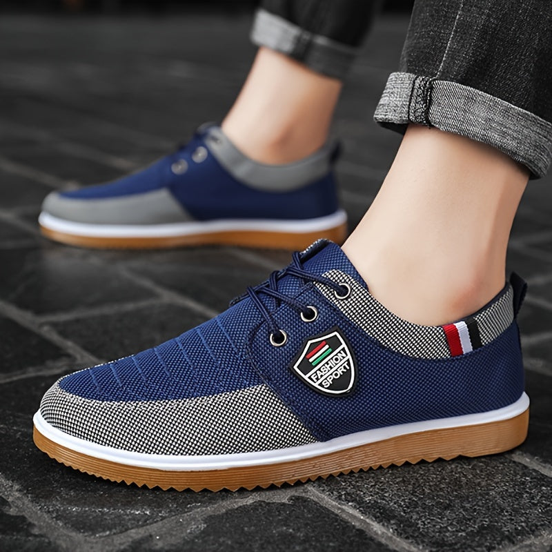 1 Pair of Canvas Low-Top Sneakers, Classic Casual Walking Shoes for Versatile Workwear with Unique Charm