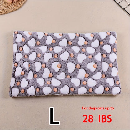 Dog Claw Love Printing Pattern Pet Nest Mat Four Seasons Universal Cat and Dog Floor Mat Comfortable and Pet Blanket 1pc