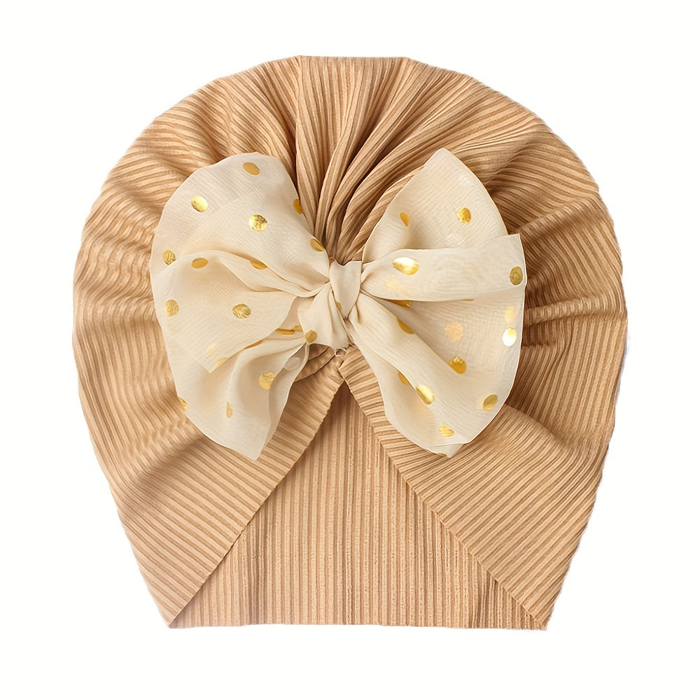 1pc Threaded Baby Hat Children's Bow Headband Baby Thin Girl Hat