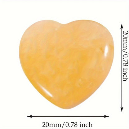 5PCs/10pcs Heart-Shaped Crystal Set, Crystal Heart Stone Gift, Decoration and Collection