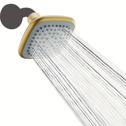 High Pressure Shower Head - Powerful Deluxe Bathroom Showerhead with Strong Spray Stream and Small Nozzles | Universal Fit, Wall and Hanging Mount, Polished Finish, Plastic Material - For Shower Use Only