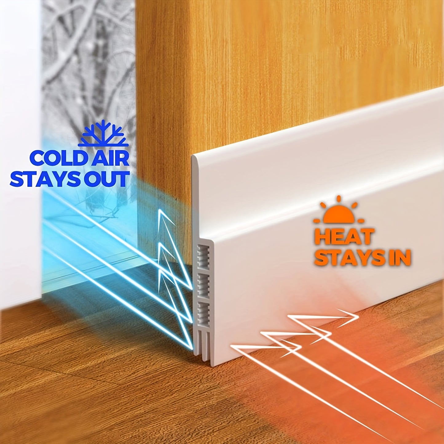 Draft Stopper for Doors, Weatherproofing Seal, Bottom Sweep for Both Exterior And Interior Doors, And a Noise And Dust Insulation Blocker for Garage Windows.