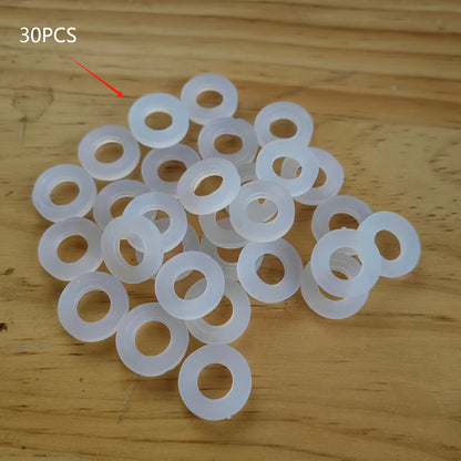 10/20/30/40/50pcs Household Pipe Fittings White Silicone Sealing Leakproof Gasket, for 1/2 "pipe Sealing Silicone Ring, Hot and Cold Silicone Ring, Drainage Connection High Quality Heat- Leakproof Silicone Gasket 3mm Thickness. Durable