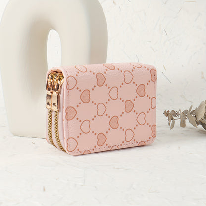 Stylish Double-Zippered Coin Purse for Credit Cards, Made from High-Quality. This Easy And Casual Multi-Card Holder Is Ideal for Outdoor Activities, Travel, And Returning to School