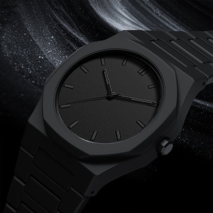 [Affordable Luxury Watch] 1pc Minimalist Modern Black Quartz Watch - Men's Women's Adjustable Strap, Everyday Casual & Formal Wear, Perfect Gift for Birthdays, Graduation, Couples - Affordable Luxury Watch for Him/Her, Back to, Creative Design