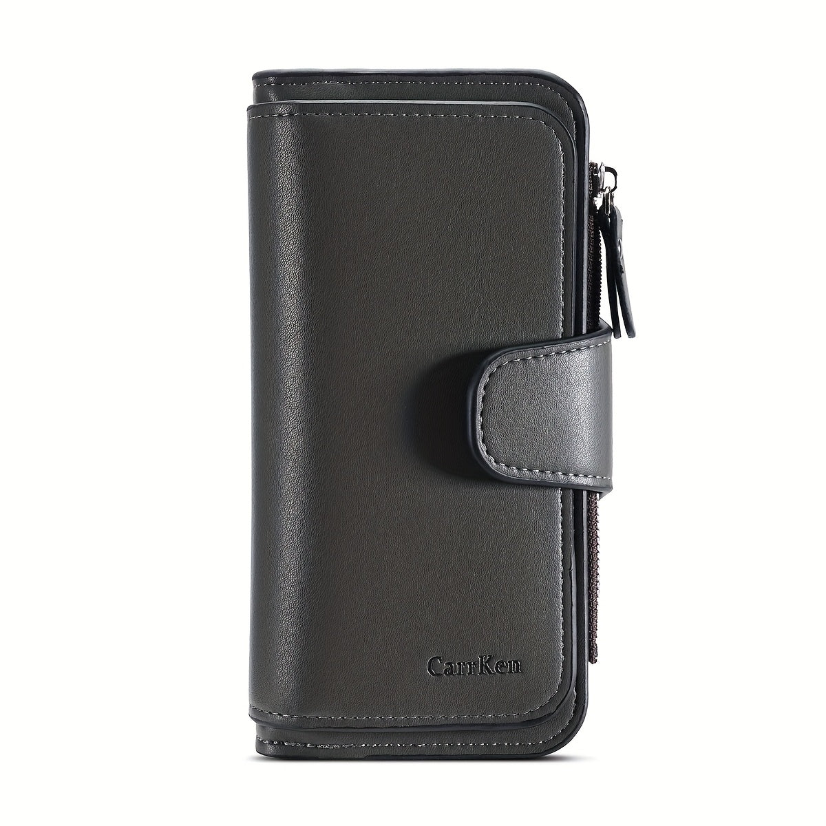 Multi Card Slots Retro Minimalist Short Wallet, Solid Color Clutch Credit Card Case