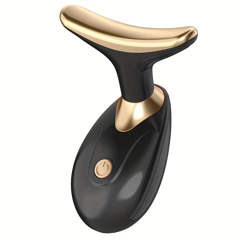 This Compact And Portable Electric Facial Beauty Device Features a Vibrating Massage Function And Is Powered by AAA Batteries (Not Included), Suitable for Use with Skincare Products