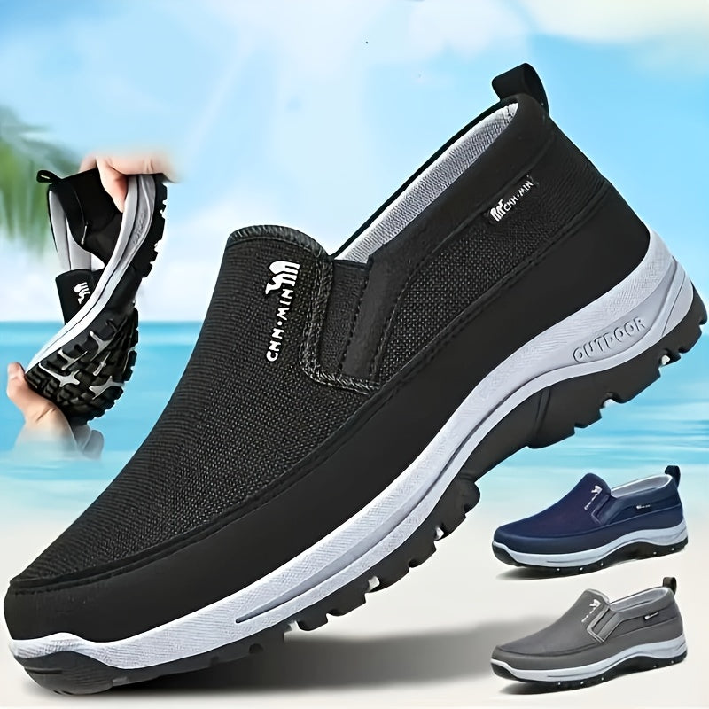 Men'S Solid Color Casual Sports Shoes, New Comfortable And Lightweight Single Shoes Are Good for Everyday Wear