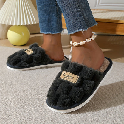 Soft And Cozy Plush Indoor Slippers for Women, Perfect for Autumn And Winter. Comfortable And Warm, Suitable for Various Occasions, Making a Great Gift for Family And Friends.