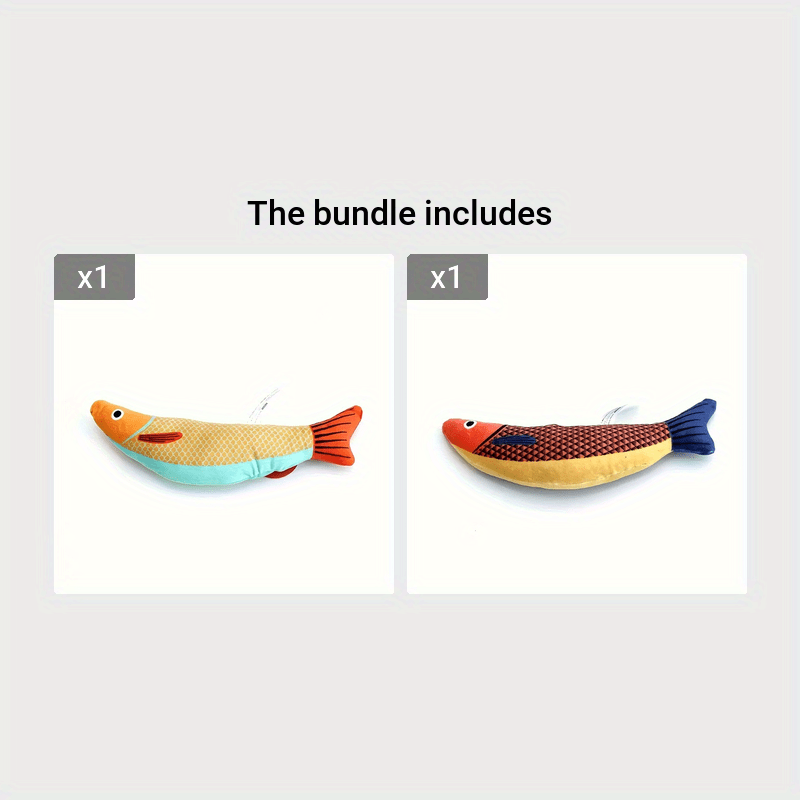 1/2pcs Cat Toy Saury Fish, Crinkle Sound Toys Soft And Durable, Interactive Cat Kicker Toy For Indoor Exercise