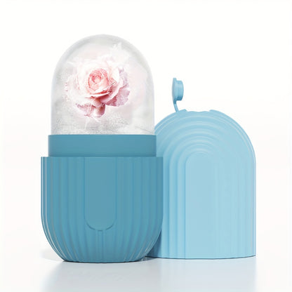 Facial And Eye Ice Rollers, Silicone Skin Brightening Tool, Formaldehyde-Free, Reusable, No Battery, Electricity Not Required, Daily Skincare And Relaxation