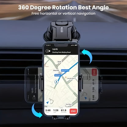 [Foldable Car Phone Holder] Waterproof Foldable Rotatable Car Phone Holder | ABS Material, Suitable for 4.7-7.2 Inch Devices