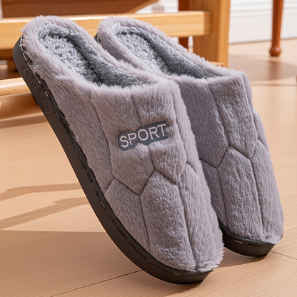 Indoor Household Thick-Soled Non-Slip Warm Slippers for Autumn And Winter, Women Shoes