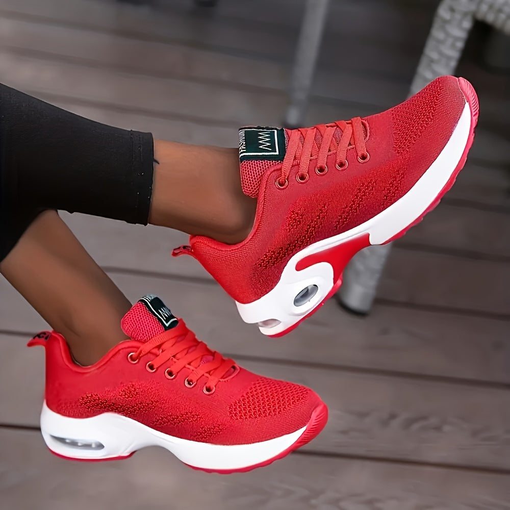 Ladies Sneakers Female Running Shoes Breathable Casual Shoes Woman Sports Shoes Platform Sneakers Height Increase Shoes, Women Shoes