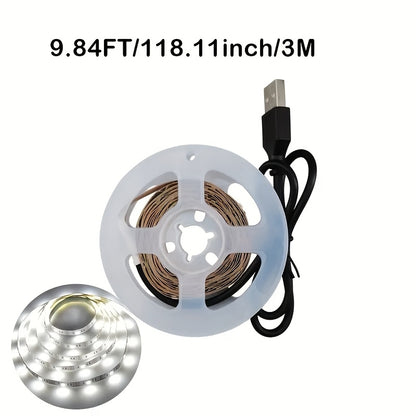 Light Strip DC5V Bright Flexible LED Tape with Self-Adhesive SMD2835, Can Be Cut to Any Length, Suitable for Decoration And Lighting