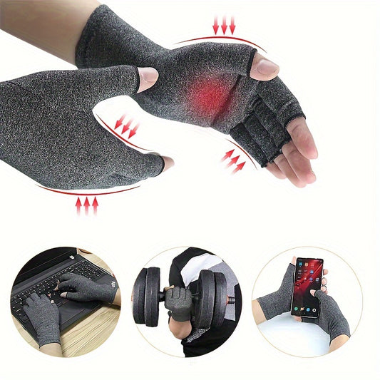 [Compression Gloves] 1Pair Compression Gloves, Wrist Support Joint Hand Brace | For Women Men, Health Care Wristband Compression Touchscreen Gloves