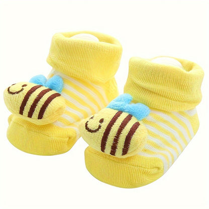 [Cute Cartoon Socks] 1 Pair of Cute Cartoon Children's Socks, Non-Slip Floor Socks for Babies and Kids