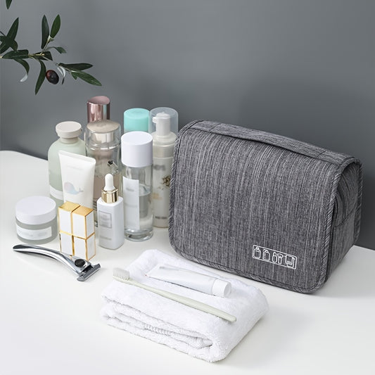 Large Capacity Travel & Business Makeup Organizer Bag - Durable Polyester, Wet & Dry Separation Design, Multiple Compartments for Cosmetics, Toiletries, And Accessories, Ideal for And Women, Travel Organizer|Sleek Organizer|Durable Fabric, Makeup Organize