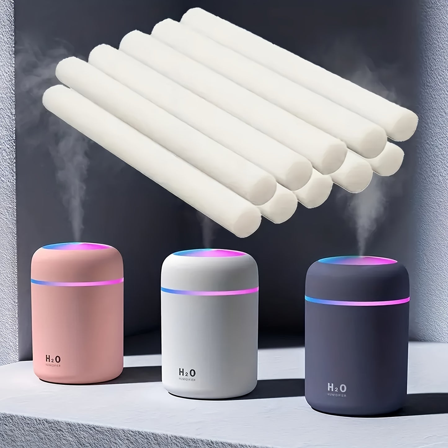 3/5/10/20/30pcs Long-Lasting Air Humidifier Filter Replacement Sponge for Home and Office Aroma Diffusers - Refreshing and Moisturizing Benefits
