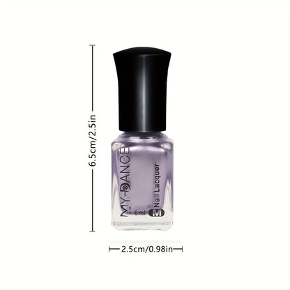 New Mirror Effect Nail Polish, 1pc, Women's Metallic Texture Nail Art, Quick-Drying, Long-Lasting,, No /LED Lamp Needed