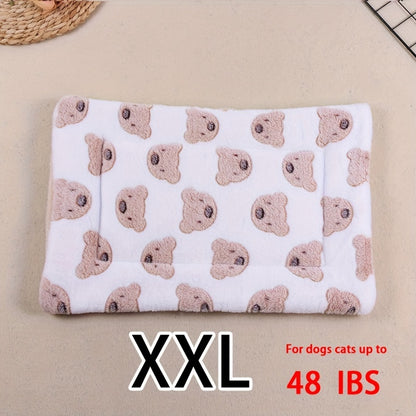 Dog Claw Love Printing Pattern Pet Nest Mat Four Seasons Universal Cat and Dog Floor Mat Comfortable and Pet Blanket 1pc