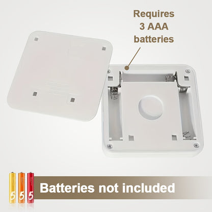 Smart Motion Sensor 6-LED Floor/Ceiling/Wall Light - Wireless, IP44, Auto On/Off, Energy Saving, Plug-and-Play Installation, Modern Square Design. Suitable for Hallways, Stairs, Living Rooms, Bedrooms (Batteries Not Included). Ideal for Home, Garage