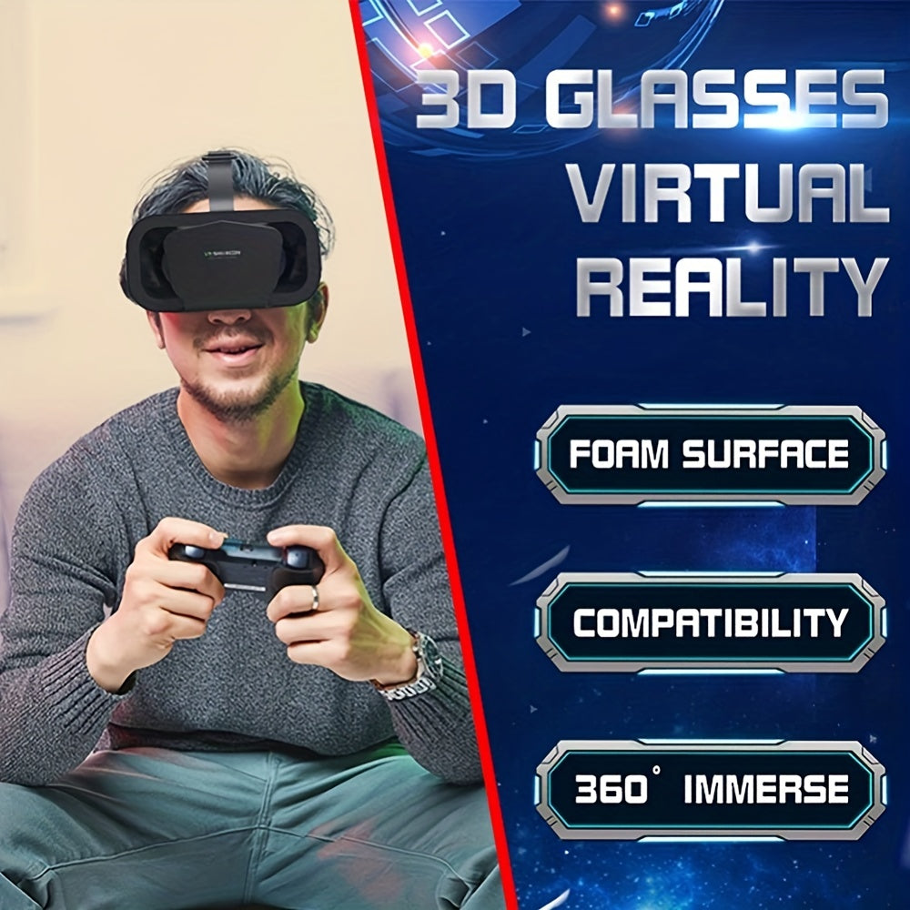 1pc 3D VR Headset Smart Virtual Reality Glasses VR Helmet for iPhone Android Smartphones Phone Lenses