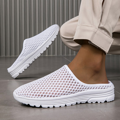 Lightweight Breathable Summer Slip-On Casual Shoes with a Closed Toe Design for Easy Wear., Women Shoes, Sneakers