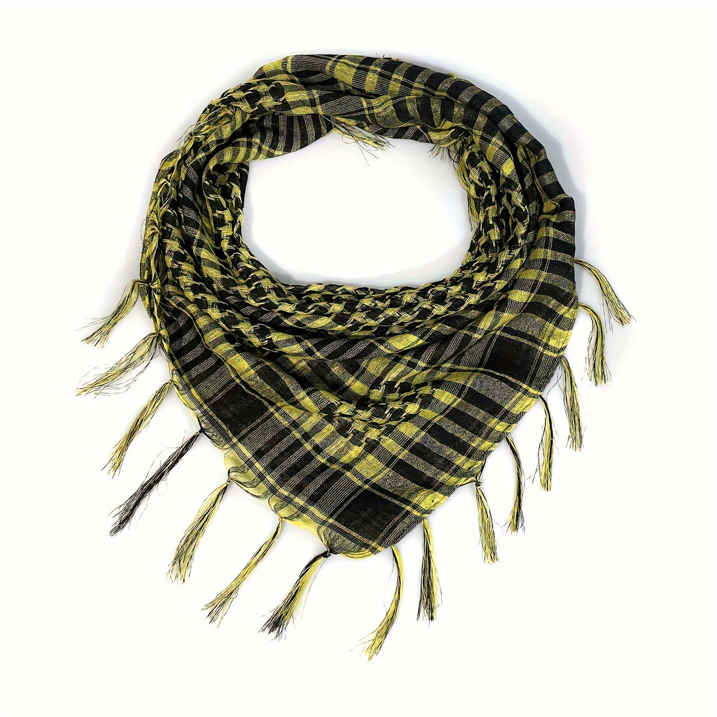 Men Women Scarf Plaid Tartan Lightweight