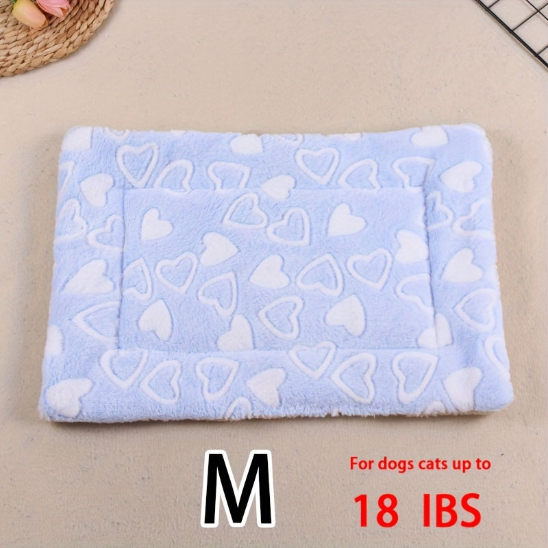 Dog Claw Love Printing Pattern Pet Nest Mat Four Seasons Universal Cat and Dog Floor Mat Comfortable and Pet Blanket 1pc