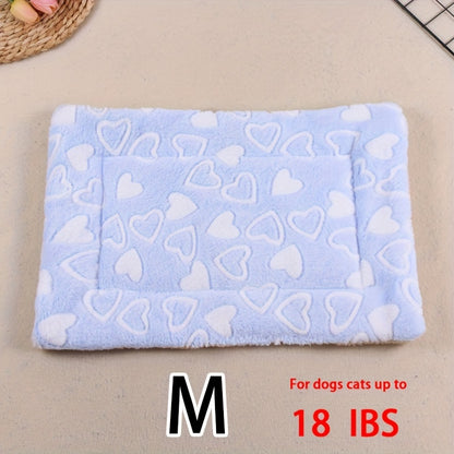 Dog Claw Love Printing Pattern Pet Nest Mat Four Seasons Universal Cat and Dog Floor Mat Comfortable and Pet Blanket 1pc