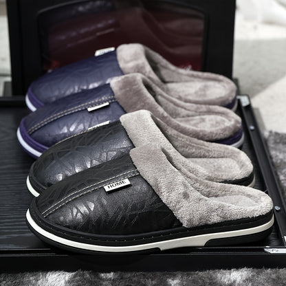 Men'S Oversized Plush Slippers, Soft And Warm Indoor Home Shoes, Winter Couple Slippers Suitable for Both Men And Women, Perfect for The Balcony in Winter