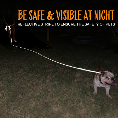 Reflective Long Dog Leash For Large Medium Small Dogs Training Outside Walking, Playing, Camping, Or Yard