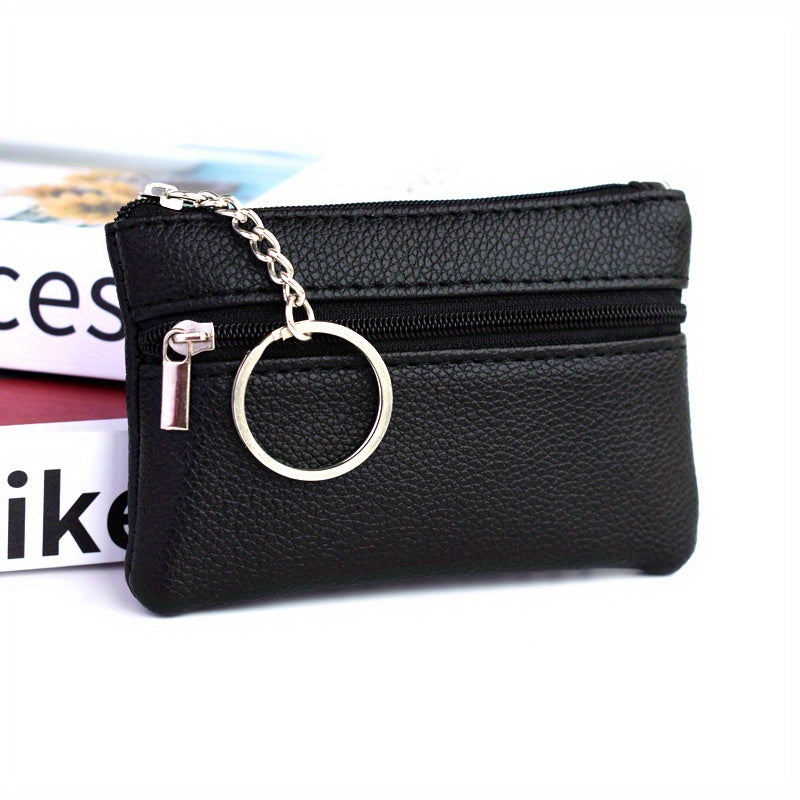 [Mini Coin Wallet] Small Wallet with Keychain - Mini Coin Purse That Holds Coins