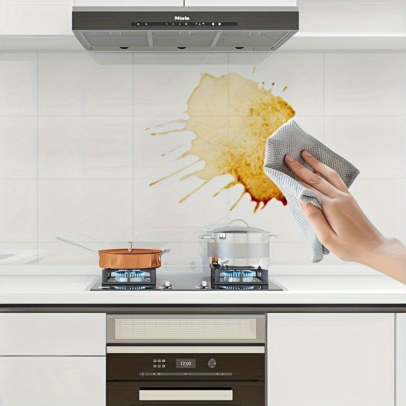 Self-Adhesive PVC Splash Guard - High-Temperature Resistant, Oil and Water Resistant Wall Protector for Kitchen, Cabinets, and Range Hoods