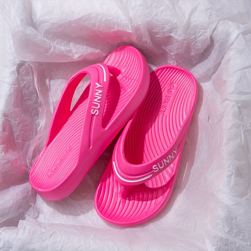 2025 EVA Simple Casual Slippers for Men And Women, Suitable for Home, Indoor, Bathroom, Shower, Non-Slip, Thick Sole, Odor-Resistant, Couple'S Outdoor Flip-Flops for Spring And Autumn.
