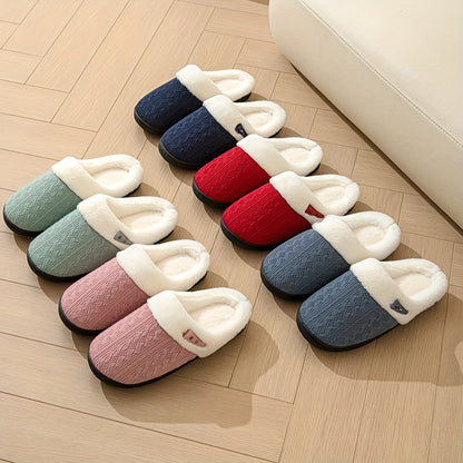 Women'S Plush Slippers with Horn Buttons for Winter, Stylish And Warm for Home Use. Comfortable And Cozy Soft-Soled Fuzzy Shoes, Suitable for Couples for Indoor And Outdoor Wear., Women Shoes