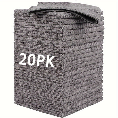 4/10/20/50 Pack Microfiber Cleaning Cloth, Bulk Microfiber Towel for Home, Reusable and Lint Free Cloth Towels for Car