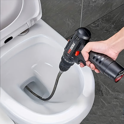 [Pipe Dredger Spring Tube] 1pc Household Electric Drill Pipe Dredger Accessories Spring Tube, Pipe Dredging Spring, Sewage Toilet Floor Drain Dredger, Cleaning Hair and Garbage That Clogs the Sewer. Kitchen, Bathroom, and Toilet Cleaning Supplies